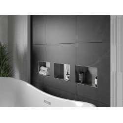 Mexen X-Wall-NR  Nisa de perete  cadru invelit  30 x 20 cm, inox - 1911302010 Nisa de perete 46780 Mexen