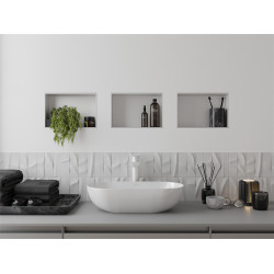 Mexen X-Wall-NR  Nisa de perete  cadru invelit  30 x 20 cm, alb   - 1921302010