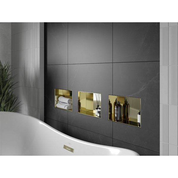 Mexen X-Wall-NR  Nisa de perete  cadru invelit  30 x 20 cm, auriu  - 1951302010