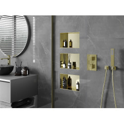 Mexen X-Wall-NR  Nisa de perete  cadru invelit  30 x 20 cm, auriu  - 1951302010