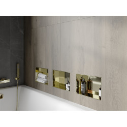 Mexen X-Wall-NR  Nisa de perete  cadru invelit  30 x 20 cm, auriu  - 1951302010