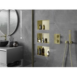 Mexen X-Wall-NR  Nisa de perete  cadru invelit  30 x 20 cm, auriu  - 1951302010