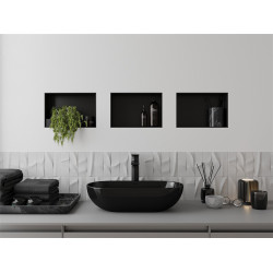 Mexen X-Wall-NR  Nisa de perete  cadru invelit  30 x 20 cm, negru  - 1971302010