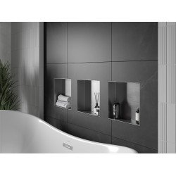 Mexen X-Wall-NR  Nisa de perete  cadru invelit  30 x 30 cm, inox - 1911303010 Nisa de perete 46780 Mexen