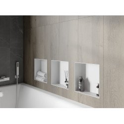 Mexen X-Wall-NR  Nisa de perete  cadru invelit  30 x 30 cm, alb   - 1921303010