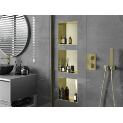 Mexen X-Wall-NR  Nisa de perete  cadru invelit  30 x 30 cm, auriu  - 1951303010 Nisa de perete 46780 Mexen