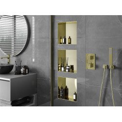 Mexen X-Wall-NR  Nisa de perete  cadru invelit  30 x 30 cm, auriu  - 1951303010 Nisa de perete 46780 Mexen