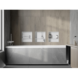 Mexen X-Wall-NR  Nisa de perete  cadru invelit   cu raft  30 x 30 cm, alb   - 1921303010S