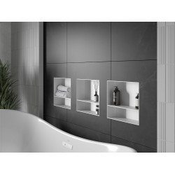 Mexen X-Wall-NR  Nisa de perete  cadru invelit   cu raft  30 x 30 cm, alb   - 1921303010S Nisa de perete 46780 Mexen