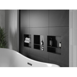 Mexen X-Wall-NR  Nisa de perete  cadru invelit   cu raft  30 x 30 cm, negru  - 1971303010S Nisa de perete 46780 Mexen