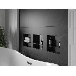 Mexen X-Wall-NR  Nisa de perete  cadru invelit   cu raft  30 x 30 cm, negru  - 1971303010S Nisa de perete 46780 Mexen