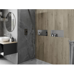 Mexen X-Wall-NR  Nisa de perete  cadru invelit  45 x 20 cm, inox - 1911452010