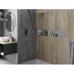 Mexen X-Wall-NR  Nisa de perete  cadru invelit  45 x 20 cm, inox - 1911452010
