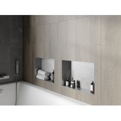 Mexen X-Wall-NR  Nisa de perete  cadru invelit  45 x 30 cm, inox - 1911453010