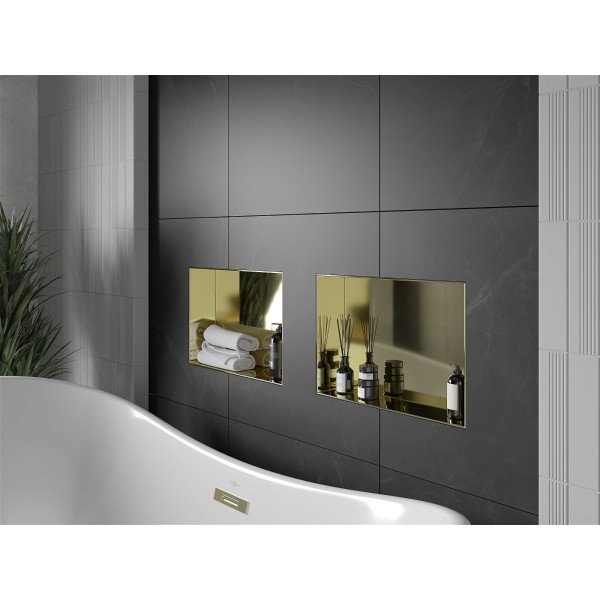 Mexen X-Wall-NR  Nisa de perete  cadru invelit  45 x 30 cm, auriu  - 1951453010