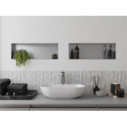 Mexen X-Wall-NR  Nisa de perete  cadru invelit  60 x 20 cm, inox - 1911602010