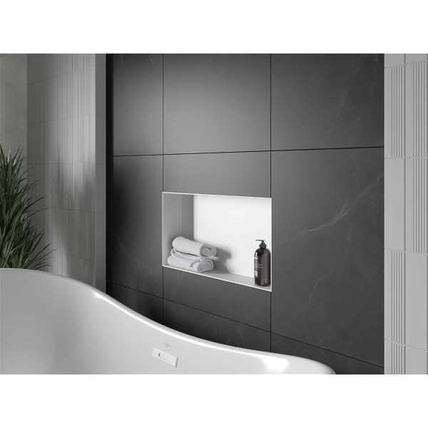 Mexen X-Wall-NR  Nisa de perete  cadru invelit  60 x 30 cm, alb   - 1921603010