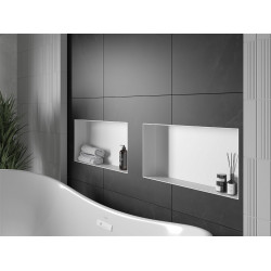 Mexen X-Wall-NR  Nisa de perete  cadru invelit  60 x 30 cm, alb   - 1921603010