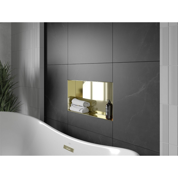 Mexen X-Wall-NR  Nisa de perete  cadru invelit  60 x 30 cm, auriu  - 1951603010