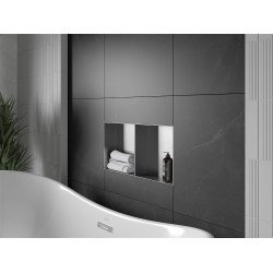 Mexen X-Wall-NR  Nisa de perete  cadru invelit   cu raft  60 x 30 cm, inox - 1911603010S Nisa de perete 46780 Mexen