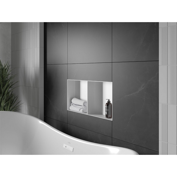 Mexen X-Wall-NR  Nisa de perete  cadru invelit   cu raft  60 x 30 cm, bia?y - 1921603010S