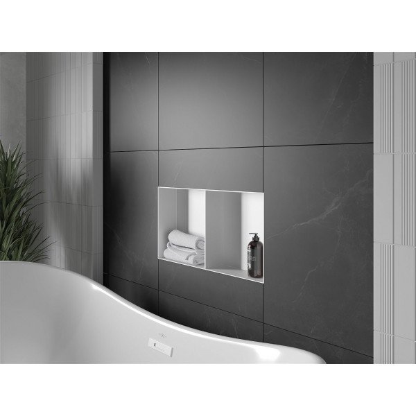 Mexen X-Wall-NR  Nisa de perete  cadru invelit   cu raft  60 x 30 cm, bia?y - 1921603010S