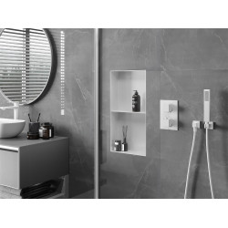 Mexen X-Wall-NR  Nisa de perete  cadru invelit   cu raft  60 x 30 cm, bia?y - 1921603010S