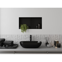 Mexen X-Wall-NR  Nisa de perete  cadru invelit   cu raft  60 x 30 cm, negru  - 1971603010S