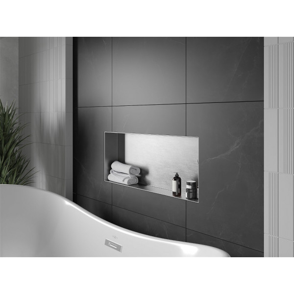 Mexen X-Wall-NR  Nisa de perete  cadru invelit  75 x 30 cm, inox - 1911753010