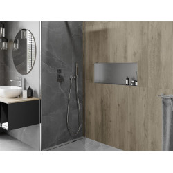 Mexen X-Wall-NR  Nisa de perete  cadru invelit  75 x 30 cm, inox - 1911753010
