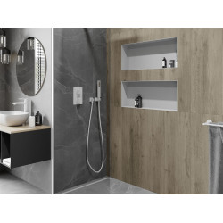 Mexen X-Wall-NR  Nisa de perete  cadru invelit  75 x 30 cm, alb   - 1921753010