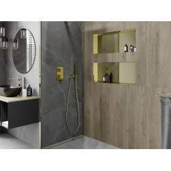 Mexen X-Wall-NR  Nisa de perete  cadru invelit  75 x 30 cm, auriu  - 1951753010