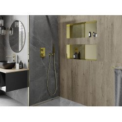 Mexen X-Wall-NR  Nisa de perete  cadru invelit  75 x 30 cm, auriu  - 1951753010