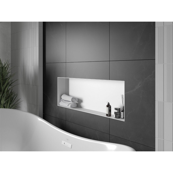 Mexen X-Wall-NR  Nisa de perete  cadru invelit  90 x 30 cm, alb   - 1921903010