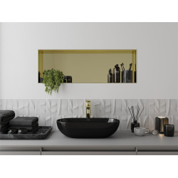 Mexen X-Wall-NR  Nisa de perete  cadru invelit  90 x 30 cm, auriu  - 1951903010