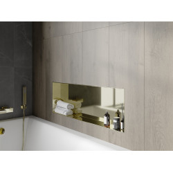 Mexen X-Wall-NR  Nisa de perete  cadru invelit  90 x 30 cm, auriu  - 1951903010