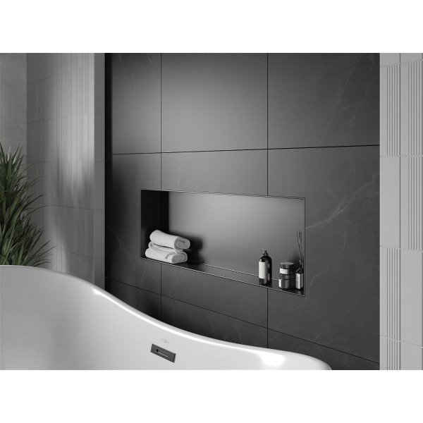 Mexen X-Wall-NR  Nisa de perete  cadru invelit  90 x 30 cm, negru  - 1971903010