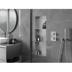 Mexen X-Wall-NR  Nisa de perete  cadru invelit   cu raft  90 x 30 cm, inox - 1911903010S Nisa de perete 46780 Mexen