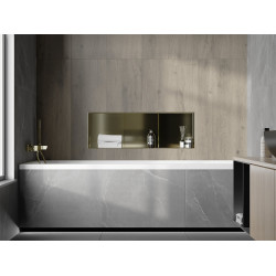 Mexen X-Wall-NR  Nisa de perete  cadru invelit   cu raft  90 x 30 cm, auriu  - 1951903010S