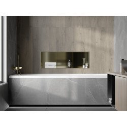 Mexen X-Wall-NR  Nisa de perete  cadru invelit   cu raft  90 x 30 cm, auriu  - 1951903010S