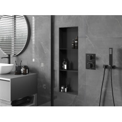 Mexen X-Wall-NR  Nisa de perete  cadru invelit   cu raft  90 x 30 cm, negru  - 1971903010S Nisa de perete 467657 Mexen