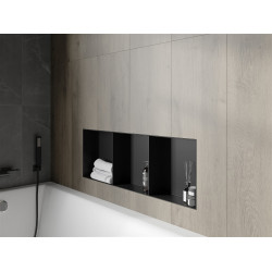 Mexen X-Wall-NR  Nisa de perete  cadru invelit   cu raft  90 x 30 cm, negru  - 1971903010S