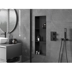 Mexen X-Wall-NR  Nisa de perete  cadru invelit   cu raft  90 x 30 cm, negru  - 1971903010S Nisa de perete 467657 Mexen