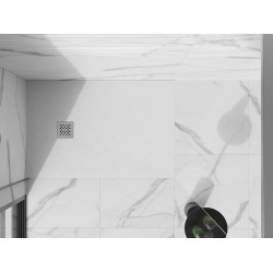 Mexen Stone+   SMC cadita 100 x 80 cm, alb  - 44108010