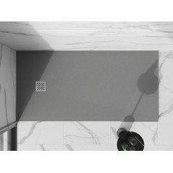 Mexen Stone+   SMC cadita 160 x 70 cm, gri-beton - 44617016