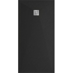 Mexen Stone+   SMC cadita 160 x 80 cm,  negru  - 44708016