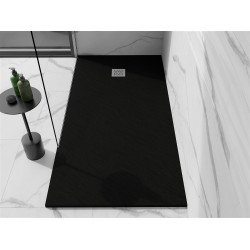 Mexen Stone+   SMC cadita 200 x 80 cm,  negru  - 44708020