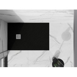 Mexen Stone+   SMC cadita 110 x 90 cm,  negru  - 44709011