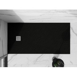 Mexen Stone+   SMC cadita 200 x 90 cm,  negru  - 44709020