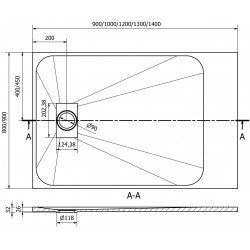 Mexen Hugo   SMC cadita  120 x 80 cm, gri - 42618012